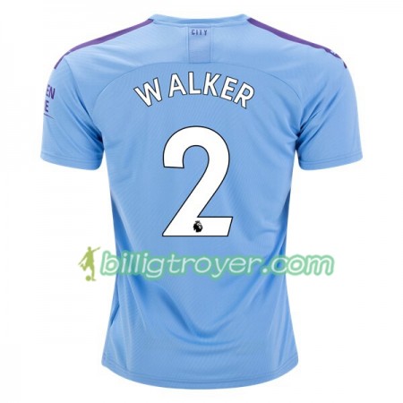 Billige Fotballdrakter Manchester City Walker 2 Hjemmedraktsett 2019/20 Kortermet